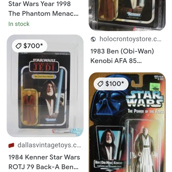 🌟NWT Vintage Star Wars The Power of The Force Ben Obi Wan - Picture 6 of 6